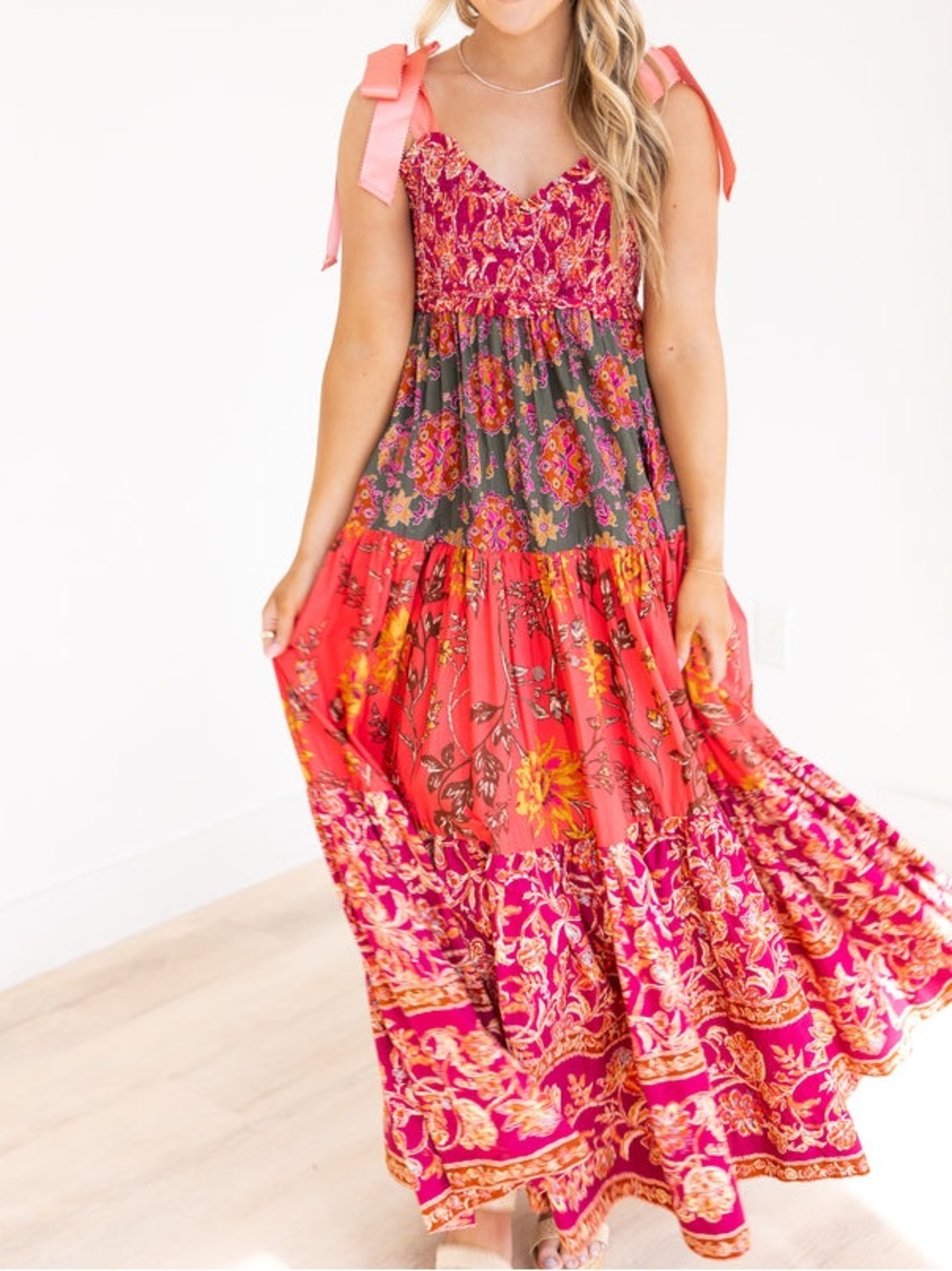FREE PEOPLE BLUEBELL A-LINE MAXI DRESS Size M